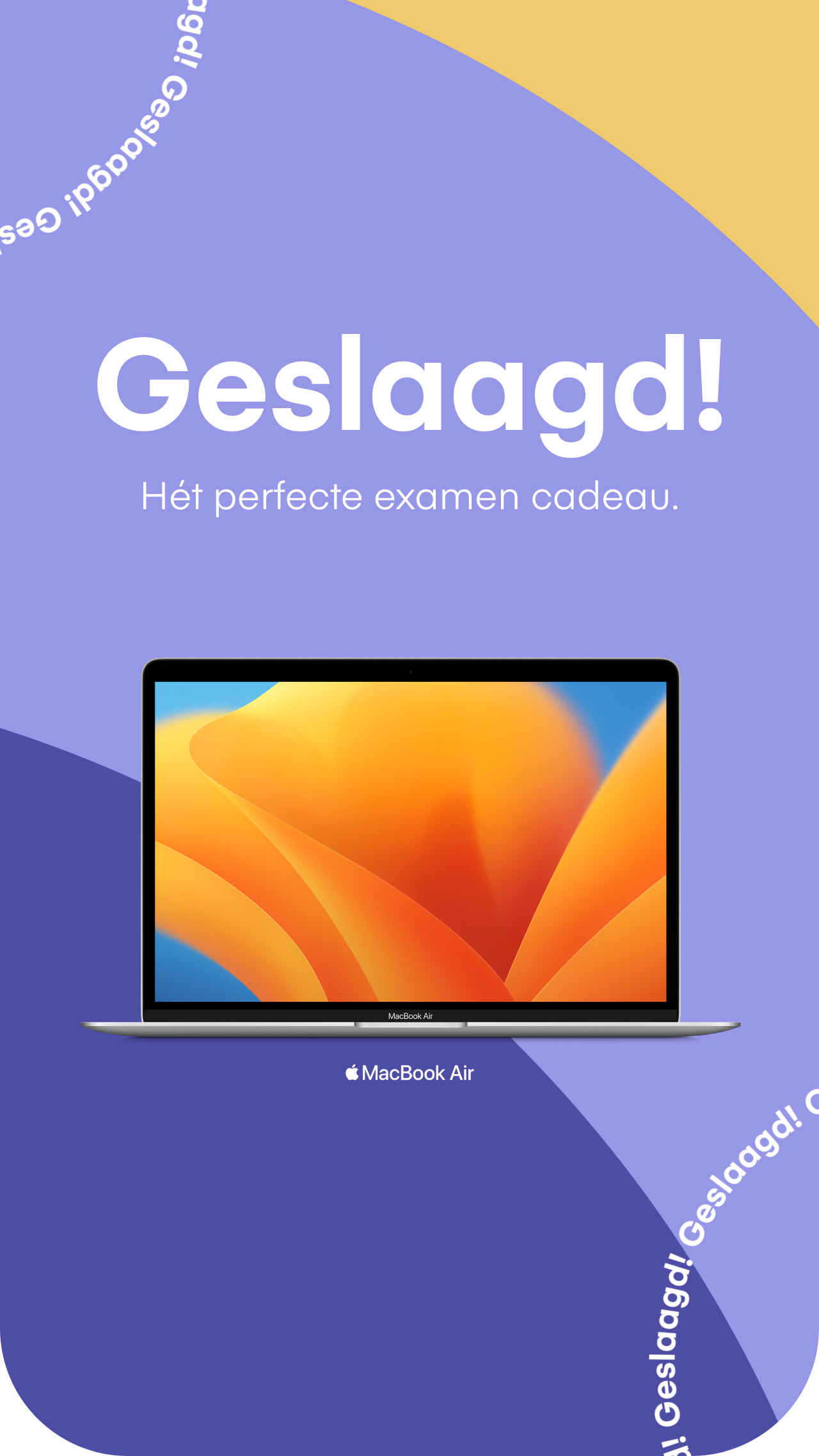 Hét perfecte examen cadeau. MacBook Air