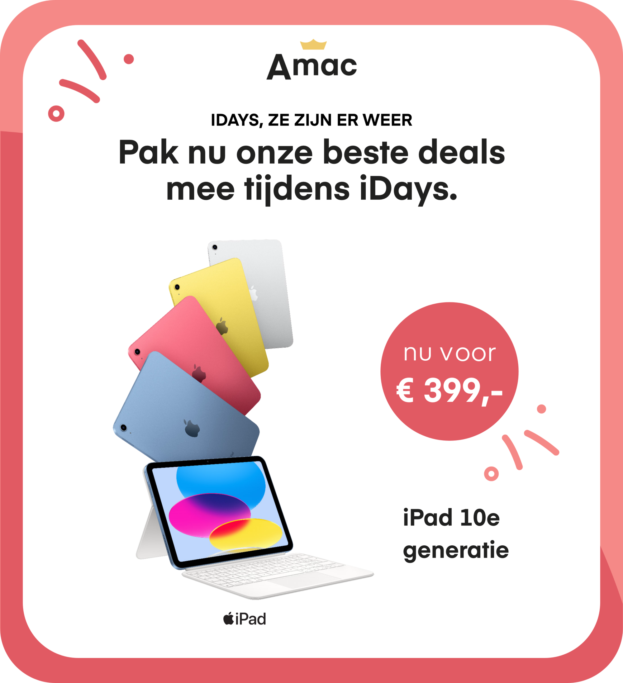 iPad 10e generatie nu voor €399,-