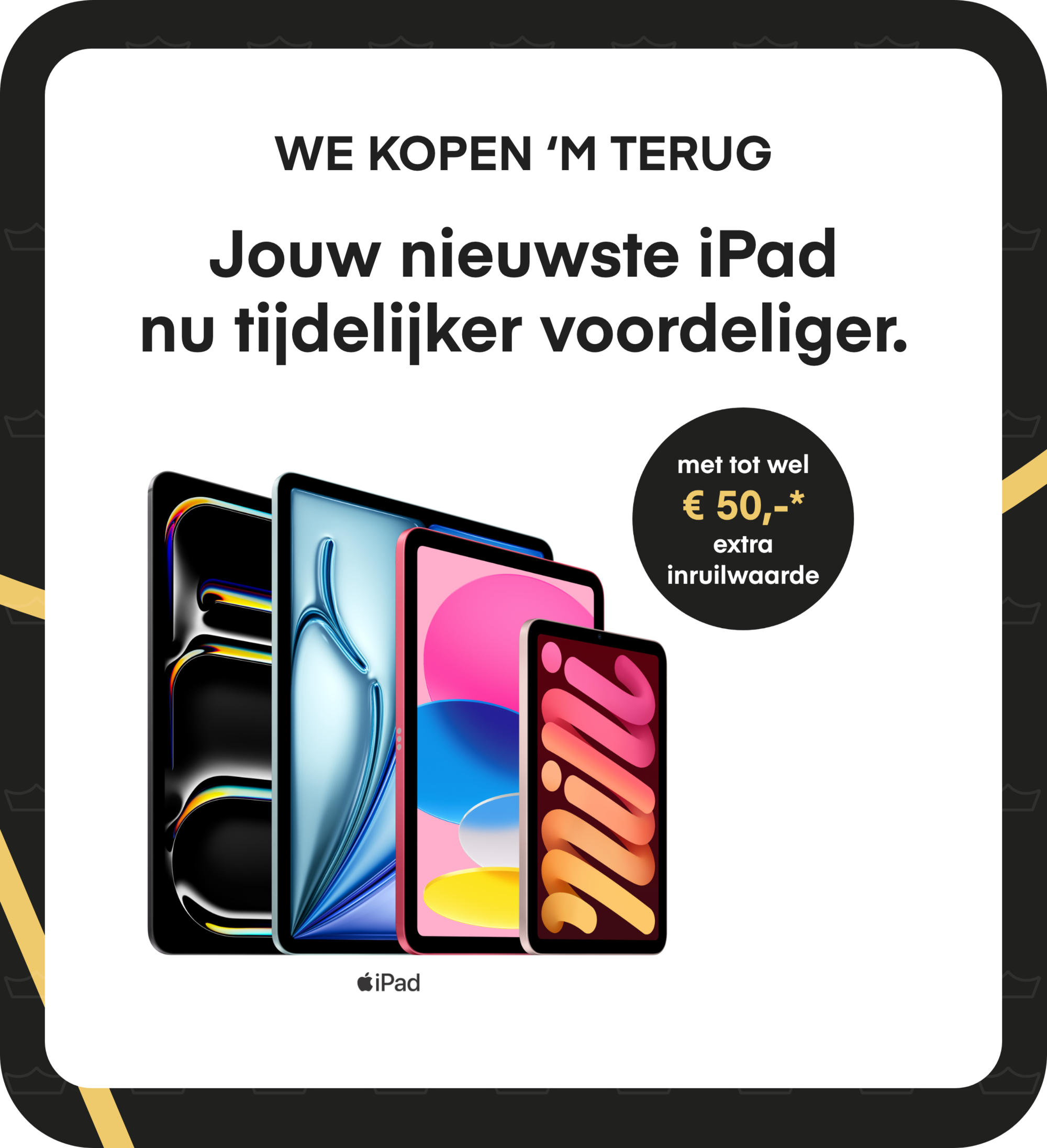 Trade In Top Up iPad met tot wel €50,- extra inruilwaarde